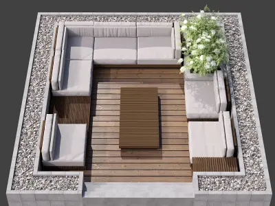 SITTING AREA NO12 A 3D model