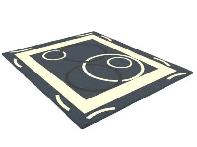 Rug carpet interior 3D model