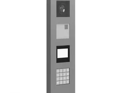 External Intercom 3D Model 3D model