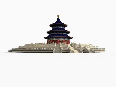 Temple of Heaven Low-poly 3D model