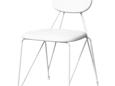 Alices chair is light grey 3D model