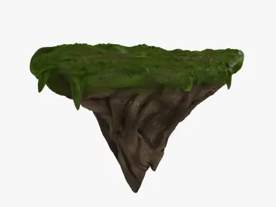 Sky Island 1 Low-poly 3D model