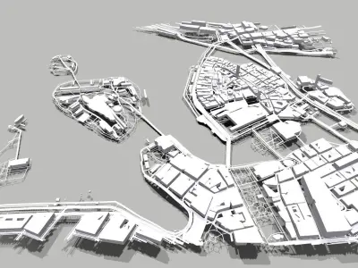 Stockholm Old Town 3D model