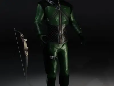 Arrow 3D Model Low-poly 3D model