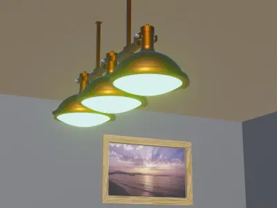 living room 3D model 120