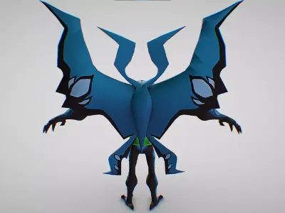 Big Chill - Omnitrix DNA sample Necrofriggian - Ben 10 Omniverse Low-poly 3D model
