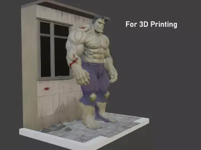 Hulk 3D Model For 3d Printing STL File 3D print model