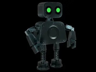 Iron Robot character 3D model