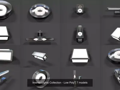 Interior Lights Collection - Low Poly 3D Model Pack