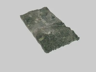 Oklahoma City Low-poly 3D model