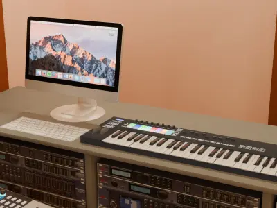 Recording Studio - Low Poly - Game Ready - PBR