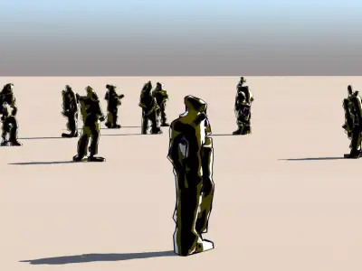 MUTANT CROWD - PACK 3 3D model