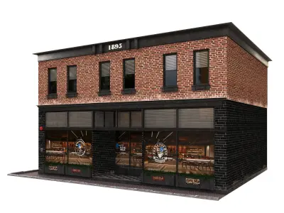 Building-03 cafe 3D model