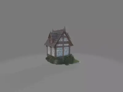 3D House medeival 3D print model
