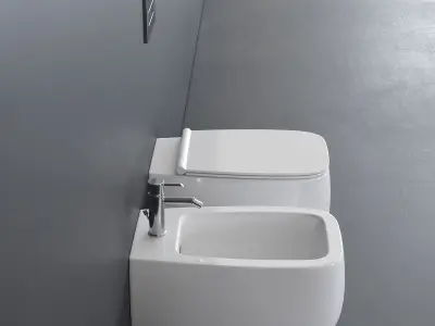 Alice Ceramica Nur Wall-Hung WC Low-poly 3D model