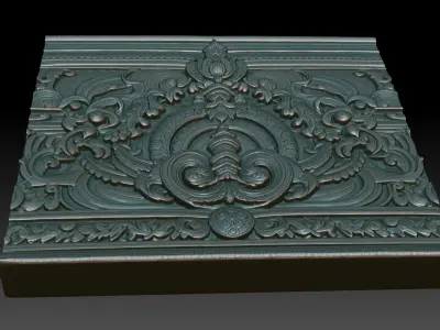 Indian Temple Wall basrelief 31 240622 3D print model