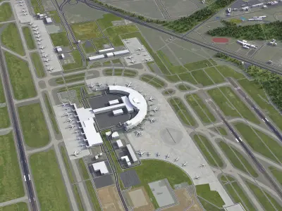 Sapporo - New Chitose Airport - CTS Low-poly 3D model