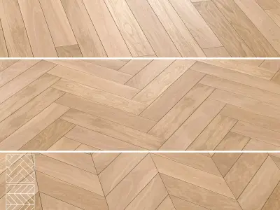 Boen Parquet Wood Floor Collection - 5 Layouts and 4 Colors - 4K 3D model