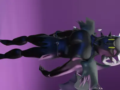 Demonio angel modelado 3D model