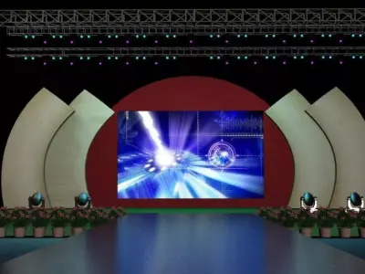 Stage party concert fashion catwalk T station  103 3D model