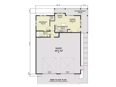 Modern Single Story Residence 3D model