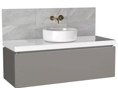 Bathroom furniture Vanity unit  3D model