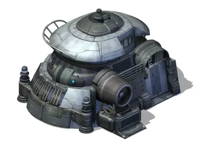 Future World - Machinery Shop 02 3D model