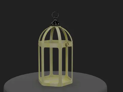 candle lantern 3D model  3D model