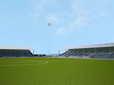 Football Soccer Stadium 6500 seats 3D model