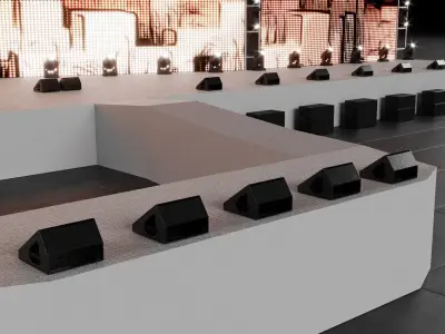 Concert Stage Metallica Slane Castle 2019 3D model