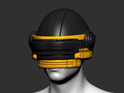 helmet high poly sculpt 3d printable 3D model