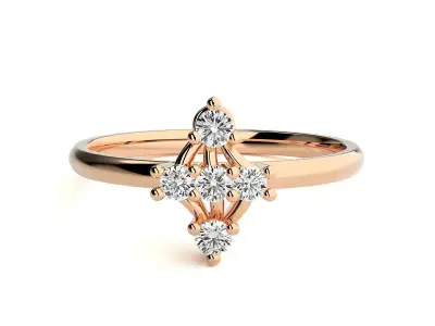 Women ring 3D print model 156