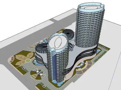 vacation spot-Resort-Fashion Leisure Hotel-0145 3D model