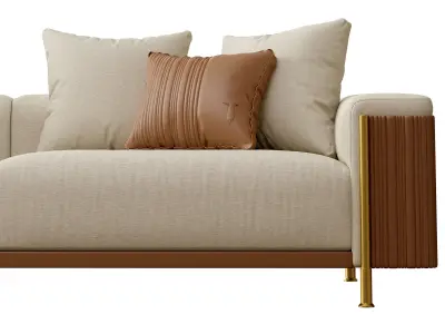 The Deven Trussardi sofa Low-poly 3D model