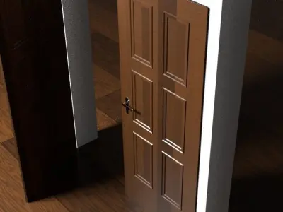 Door Wood 3D model buy
