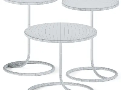 Side Tables L-IOT by Lande 3D model