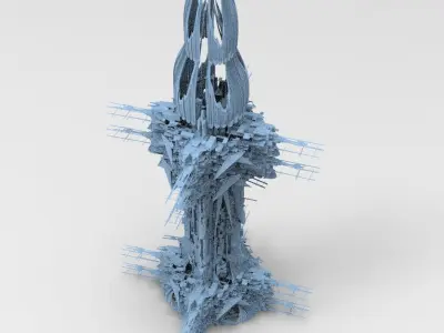 Deep sea orbital tower Series collection 3D model