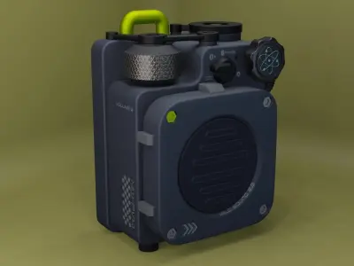 Sci-Fi speaker muzen wild  3D model