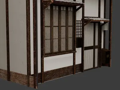 Realistic House Japan Style - 4K Res Texture Free 3D model