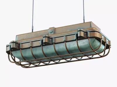 Light Industrial Hanging Low-poly 3D model
