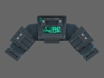 Command-console futuristic device 3D model