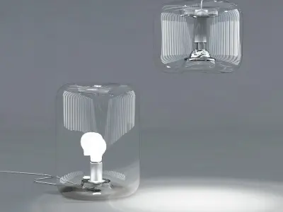 Hanging Lamp and Table Lamp Bonbonne by Jean Francois D Or 3D model