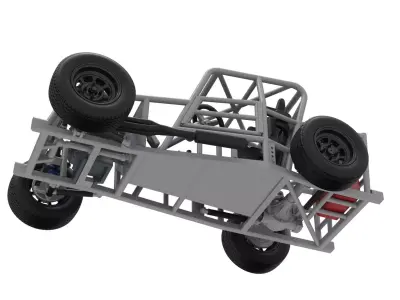 Dwarf car Base Version 2 Scale 1 to 25 3D print model