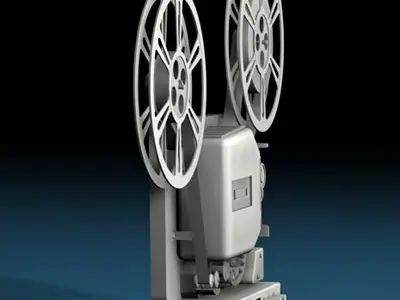 Projector movie 3D model