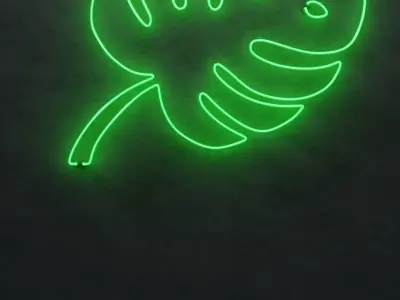 Neon 3D model 20 - Leaf 2 3D model