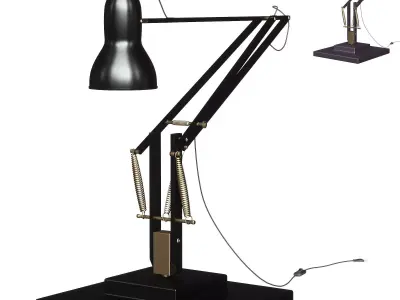 Anglepoise 1227 Brass Table Lamp 3D model