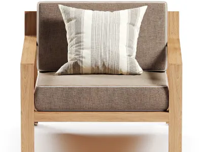 Rhodes Lounge Chair 3D model