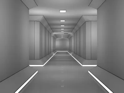 Sci Fi Corridor 3D model