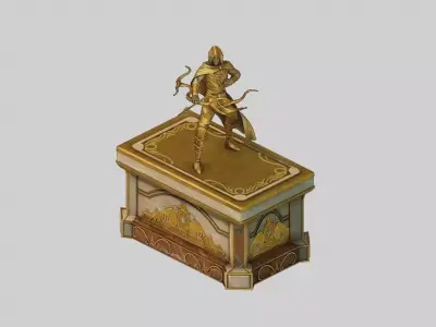 Human Ranger Area - Statue 03 3D model