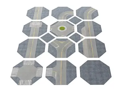 Street Pieces 3D model